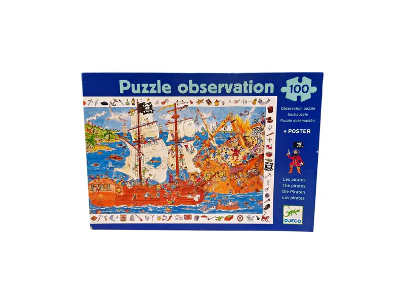 Puzzle observation - Les pirates - 100 pièces