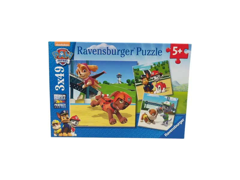 Puzzle - Pat Patrouille  - 3x49 pièces- Édition 1991