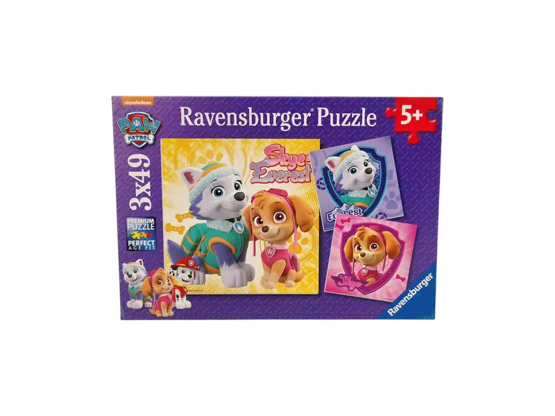 Puzzle - Pat'Patrouille - Charmantes chiennes - 3 x 49 pièces- Édition 2016