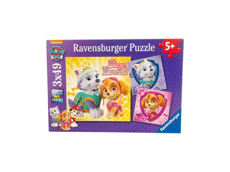 Puzzle - Pat'Patrouille - Charmantes chiennes - 3 x 49 pièces- Édition 2016