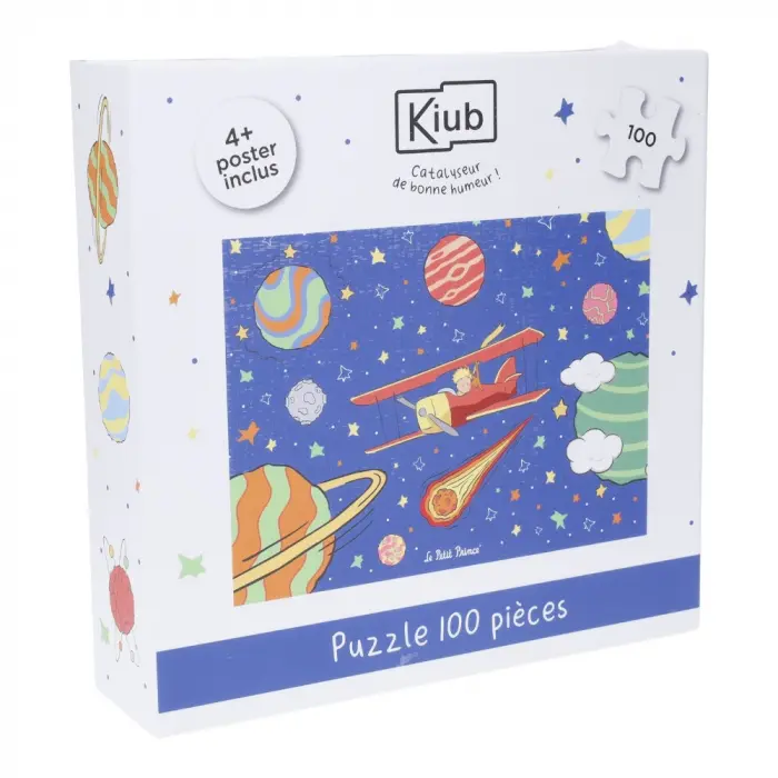Puzzle Petit Prince dans l'espace - 100 pièces