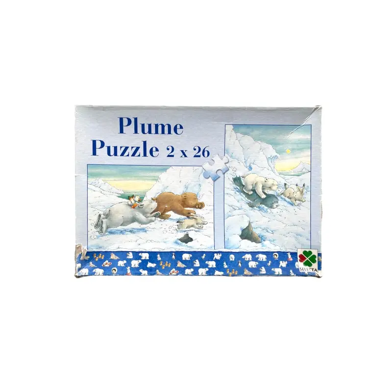 Puzzle - Plume l'ourson -  2x26 pièces