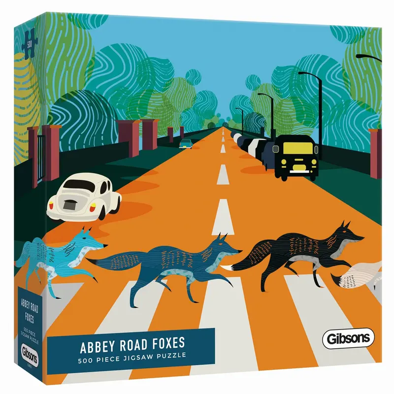 Puzzle renards Abbey Road - 500 pièces