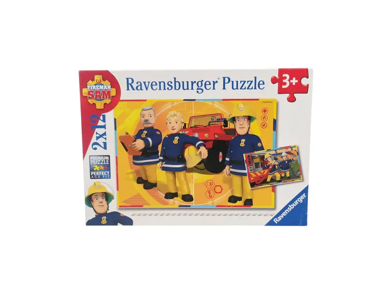 Puzzle - Sam le pompier en intervention - 2x12 pièces- Édition 2015