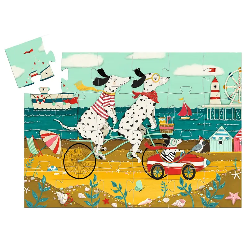 Puzzle silhouette Dalmatien Ollie - 24 pièces