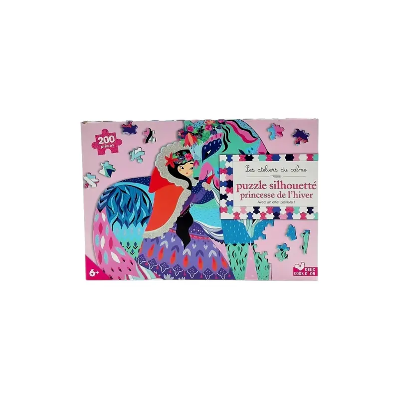 Puzzle silhouette - Princesse de l'hiver - 200 pièces