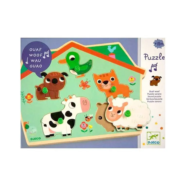 Puzzle sonore pour les tout-petits Wolf Ouaf