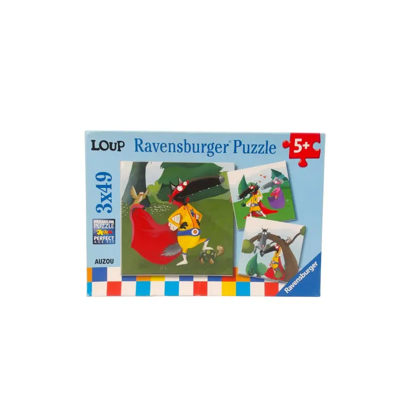 Puzzle - Super-héros le Loup - 3x49 pièces- Édition 2018