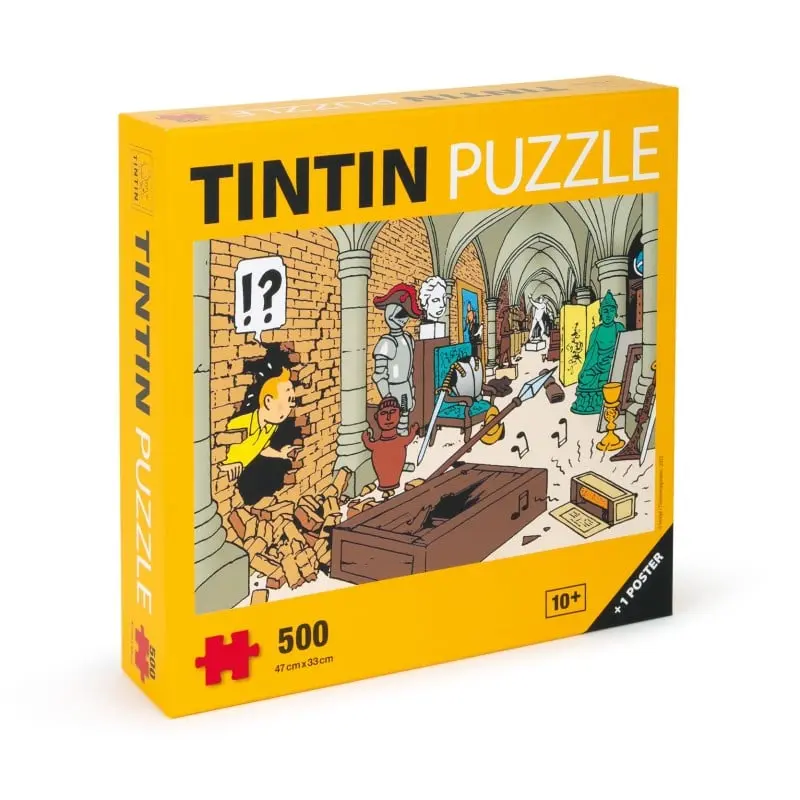 Puzzle Tintin Le trésor + 1 poster - 500 pièces