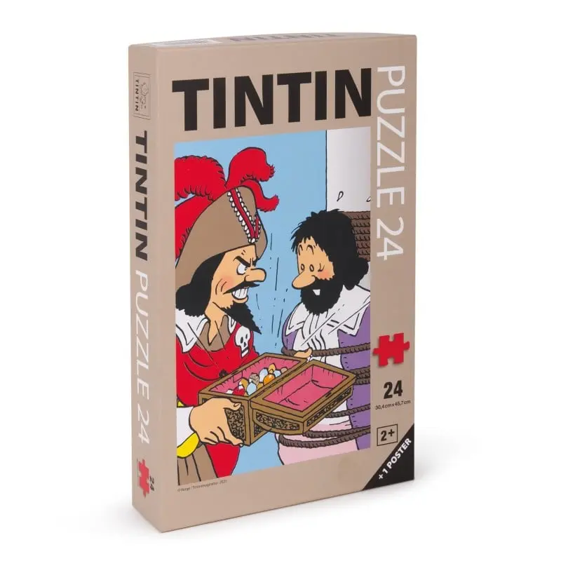 Puzzle Tintin Le trésor de Rackham le Rouge - 24 pièces