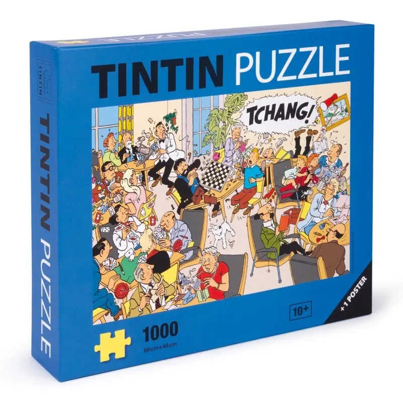 Puzzle Tintin Tchang ! + 1 poster - 1000 pièces