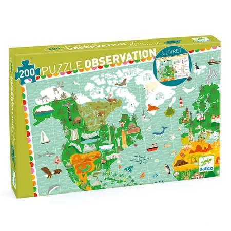 Puzzle Tour du monde - 200 pièces