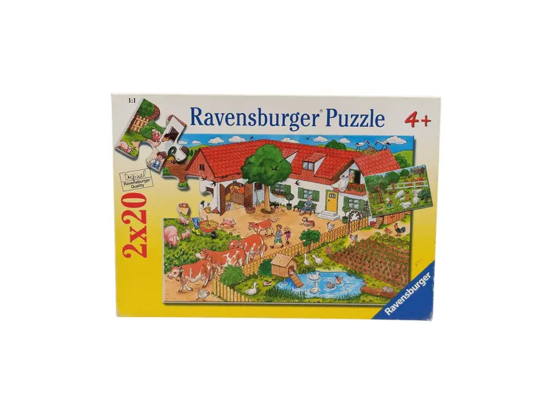 Puzzle - Un jour à la ferme - 2 x 20 pièces- Édition 2010