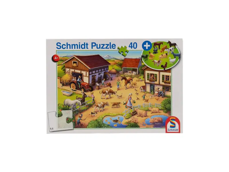 Puzzle - Une ferme joyeuse - 40 pièces