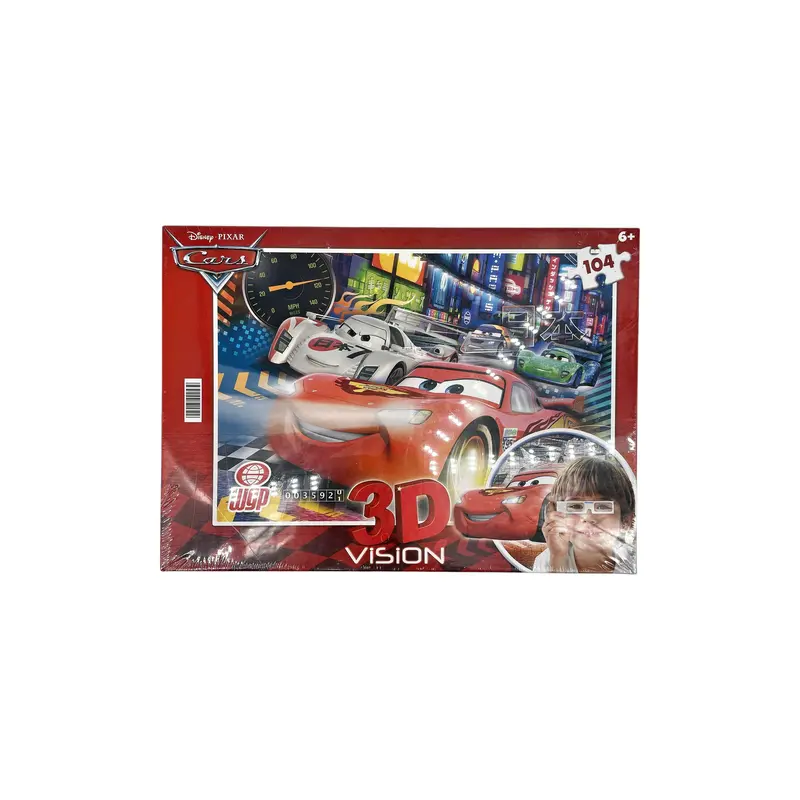 Puzzle vision 3D - Cars - 104 pièces