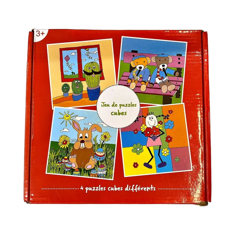 Puzzles sur tiges imagés en bois