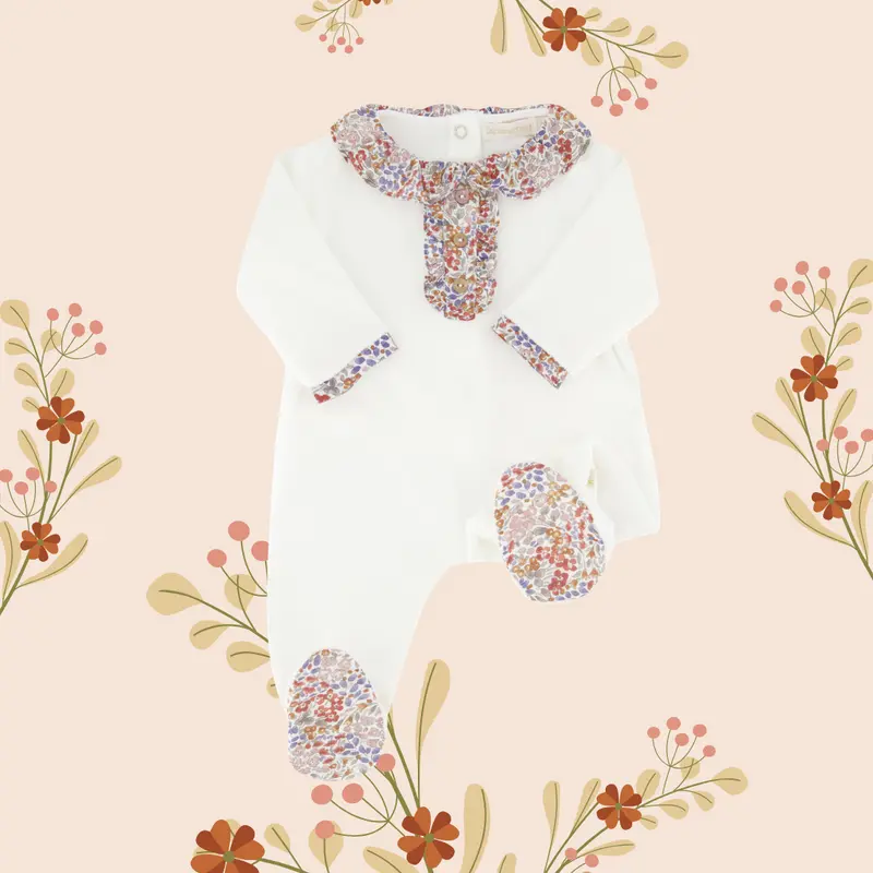 Pyjama Loup Fleurs Séchées