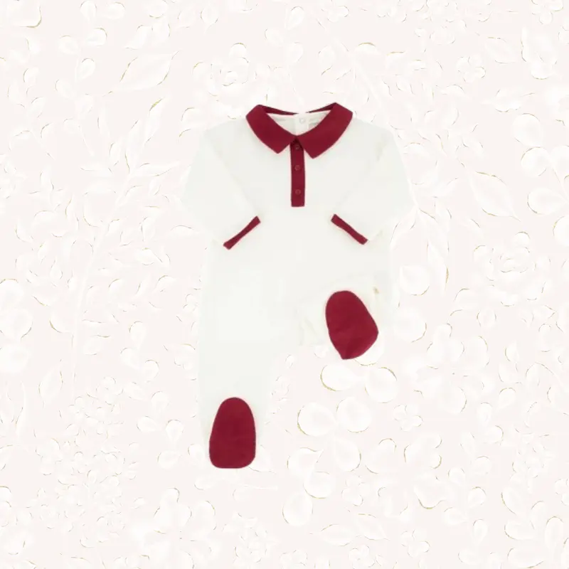 Pyjama loup vichy pivoine