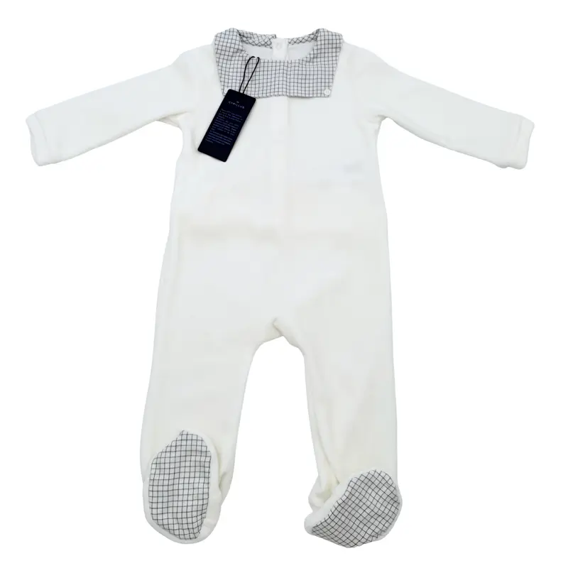 Pyjama velours blanc - 18 mois