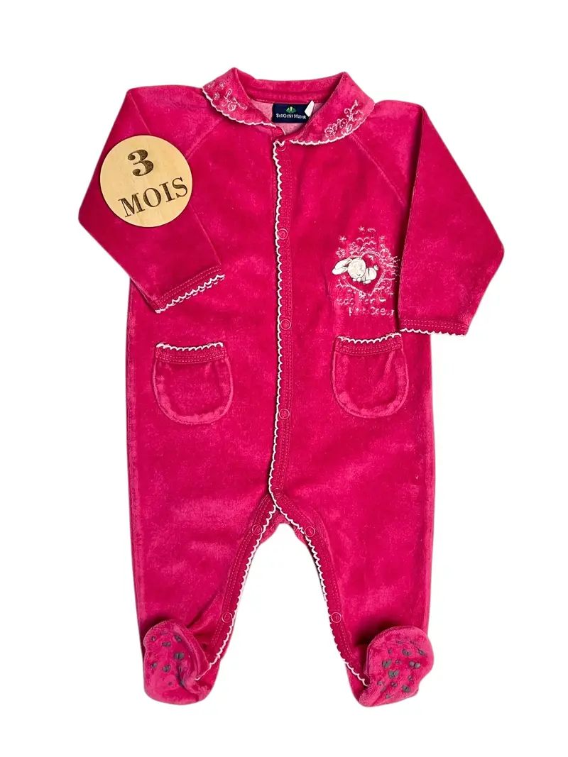 Pyjama velours fuschia, Sergent Major