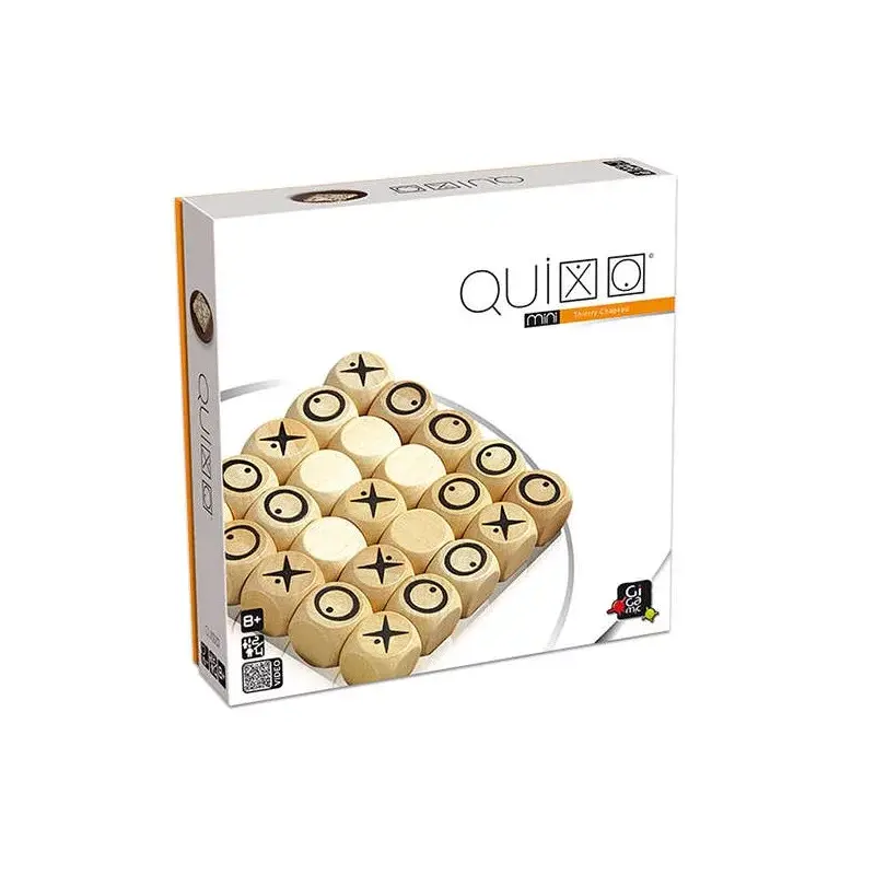 Quixo Mini - Jeu de société en bois 2-4 joueurs, 15 min, 8+