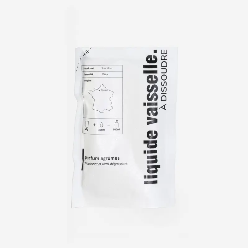 Recharge liquide vaisselle à dissoudre