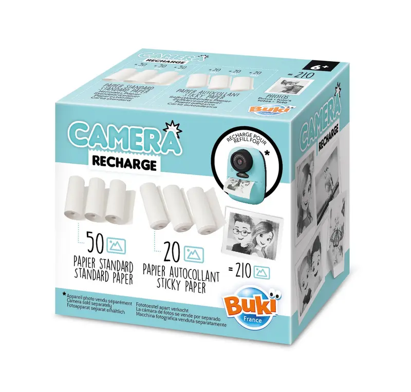Recharges papier Buki appareil photo imprimante 57x25mm
