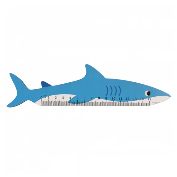 Règle requin en bois