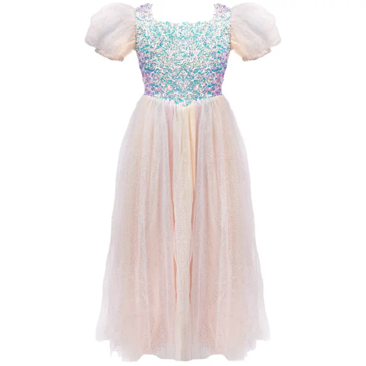 Robe à paillettes arc-en-ciel