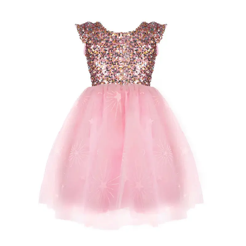 Robe à paillettes rose - Une étoile est née