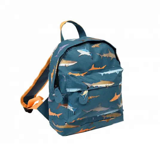 Sac à dos enfant requin mini maternelle 21x10x25 cm