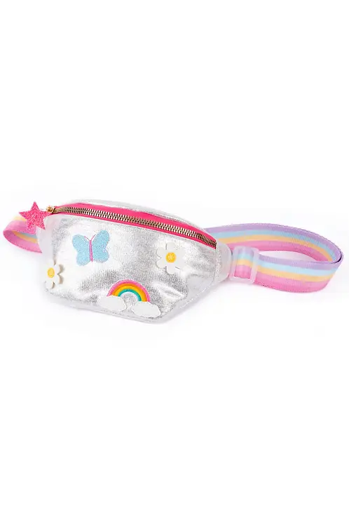 Sac banane papillon et arc-en-ciel