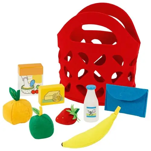 Sac de courses en feutrine avec accessoires