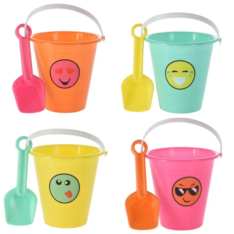 Seau et pelle de plage enfant Smiley