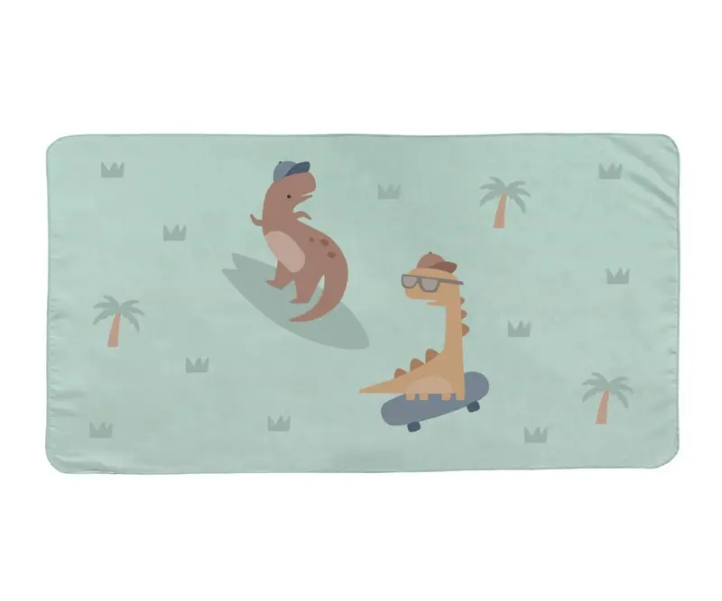 Serviette de Plage en Microfibre Dinos Rigolos