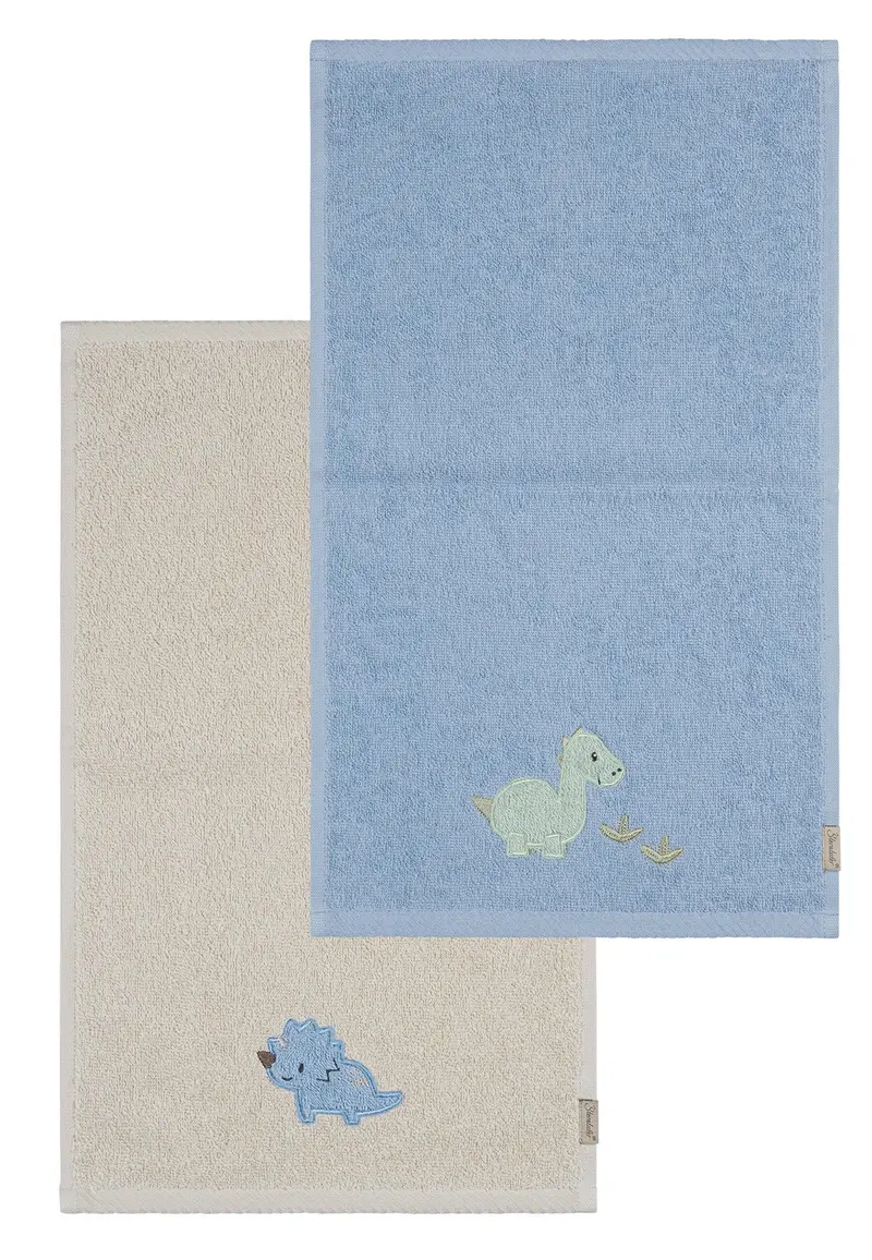 Serviettes enfant Dino Rexi - lot de 2