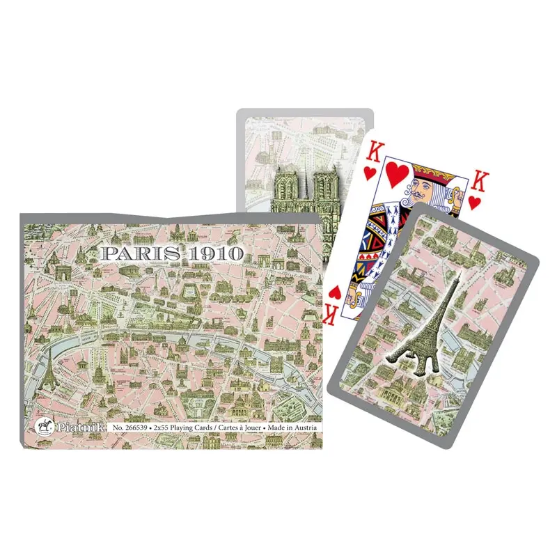 Set 2 jeux de cartes Paris 1910