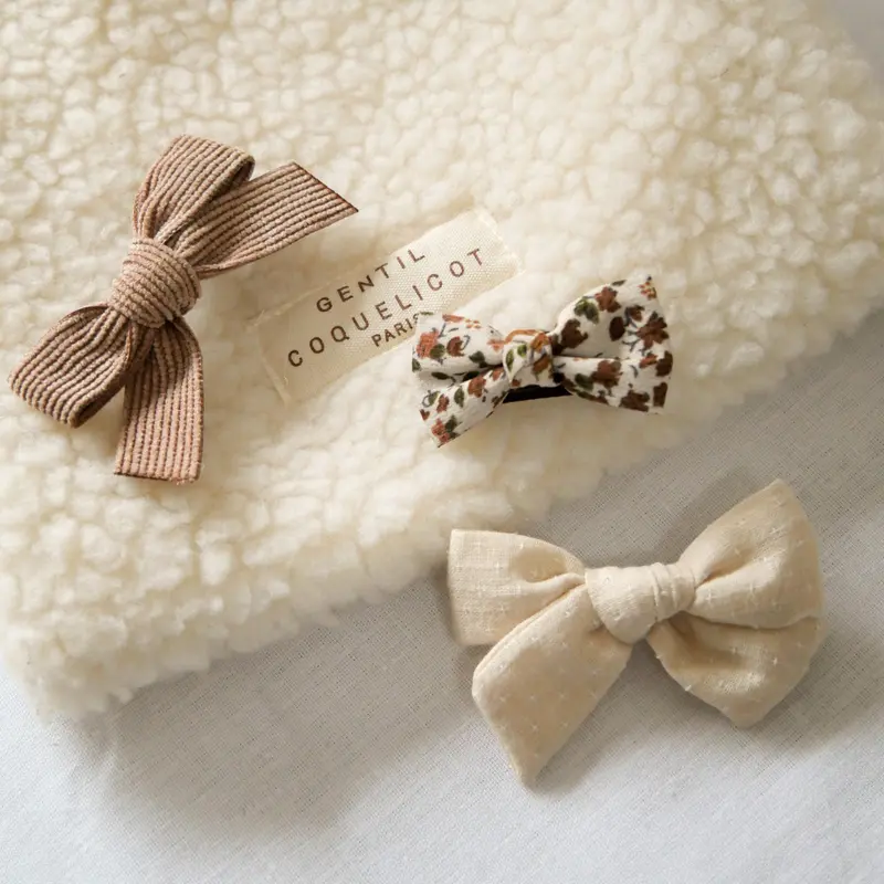 Set Barrettes Plumetis - Gentil Coquelicot
