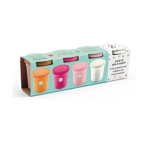 Set de 4 pots de pâte à modeler créative pour enfants