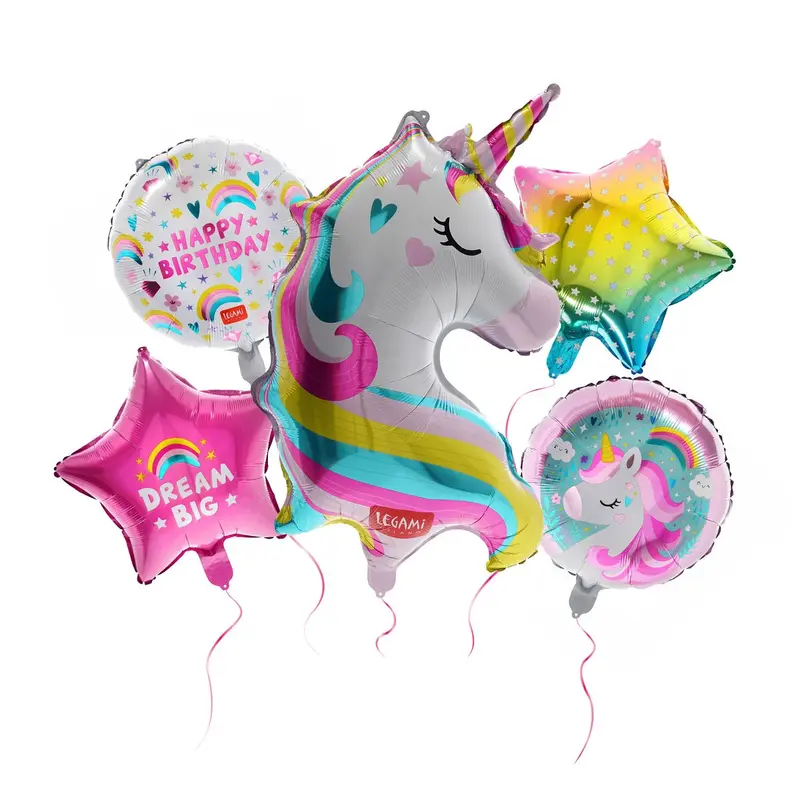 Set de 5 Ballons Licorne - Let’s Party !