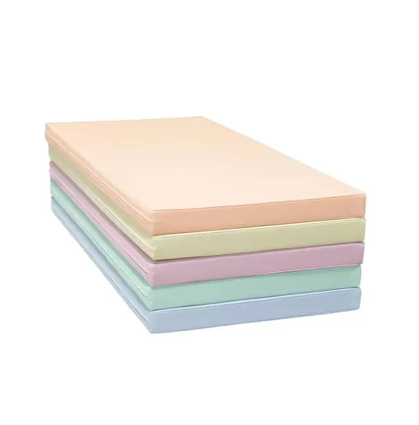 Set de 5 tapis de motricité en simili cuir - Pastel Clair