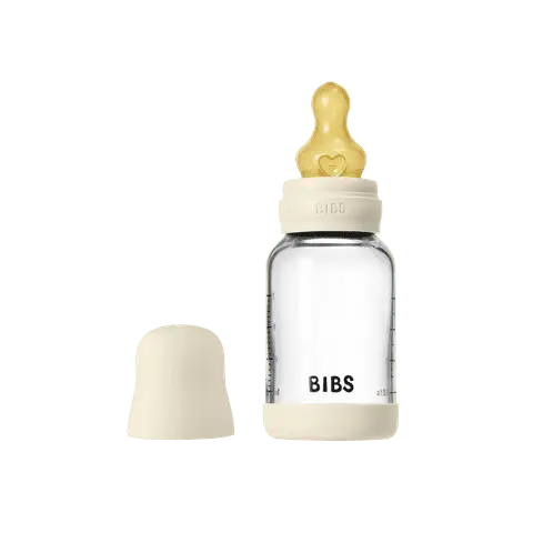 Set de biberons en verre 120ml ou 240ml avec tétine en latex