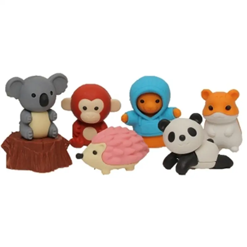 Set de mini gommes - Les animaux de la forêt