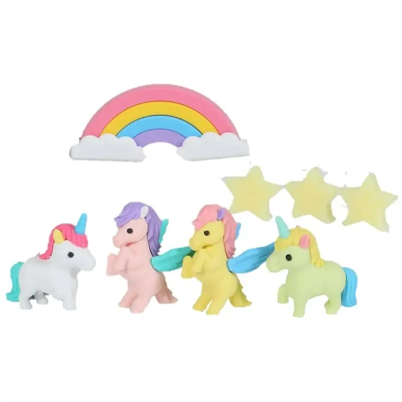 Set de mini gommes - Licorne & Pégase