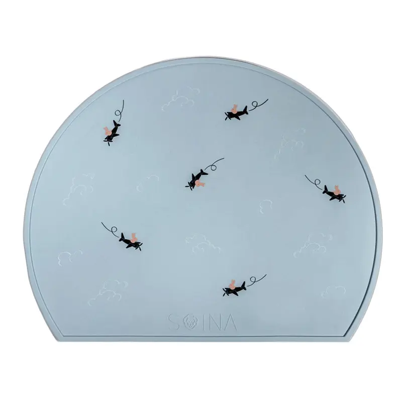 Set de Table en Silicone Aviateur - Bleu Clair