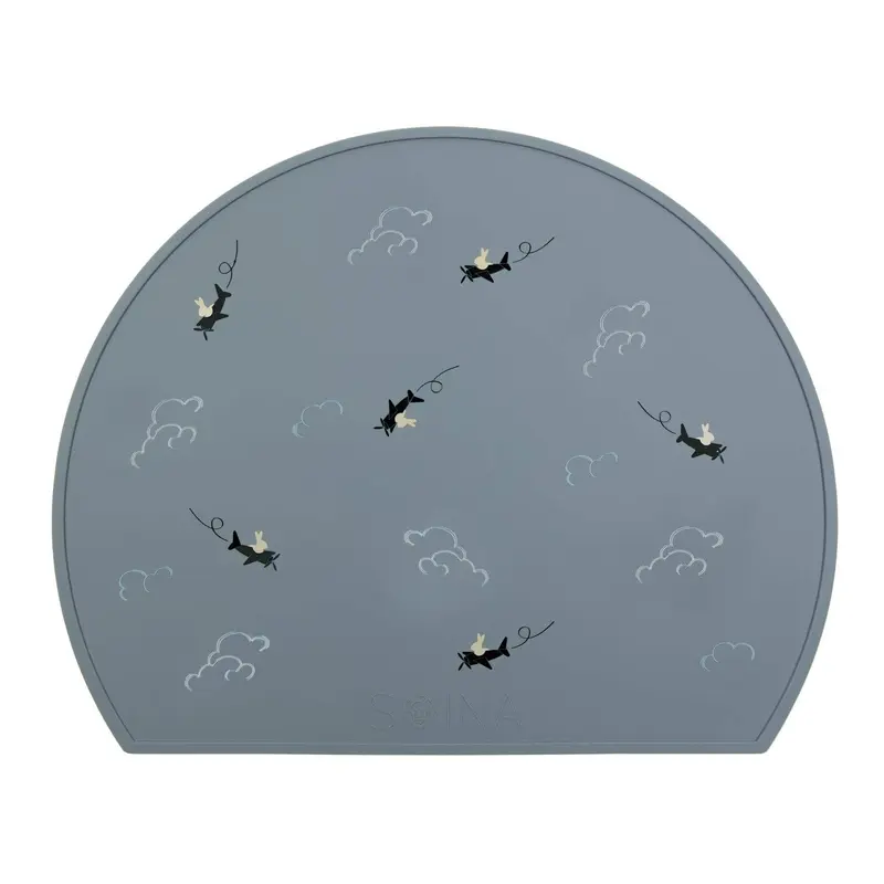 Set de Table en Silicone Aviateur - Gris Perle