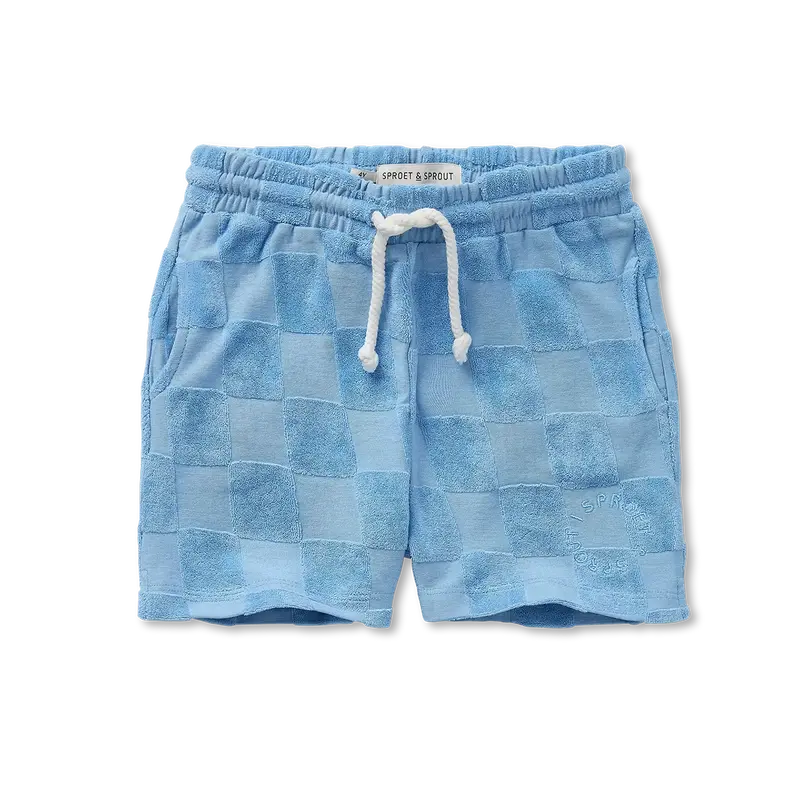 Short Carreaux Bleu - Sproet & Sprout