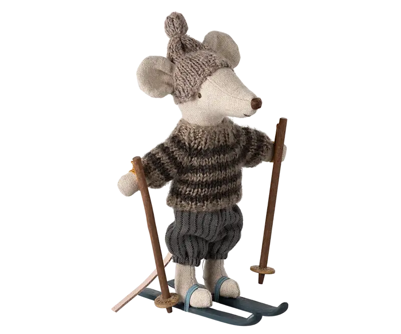 Souris à ski hiver grand frère