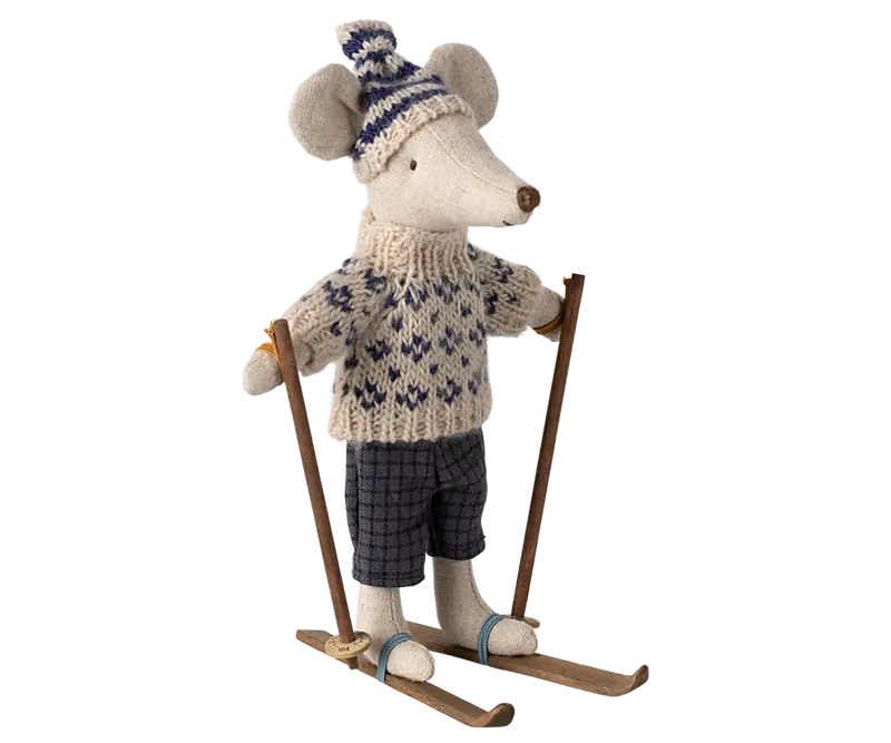Souris à ski hiver Papa