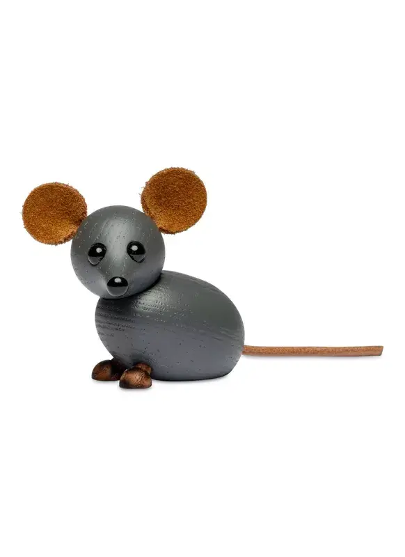 Souris en Bois Décorative - Figurine Déco Maison